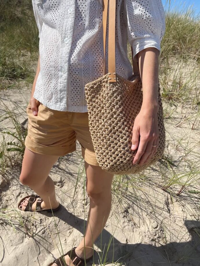 PETITEKNIT STRIKKEKIT 'French Market Bag'