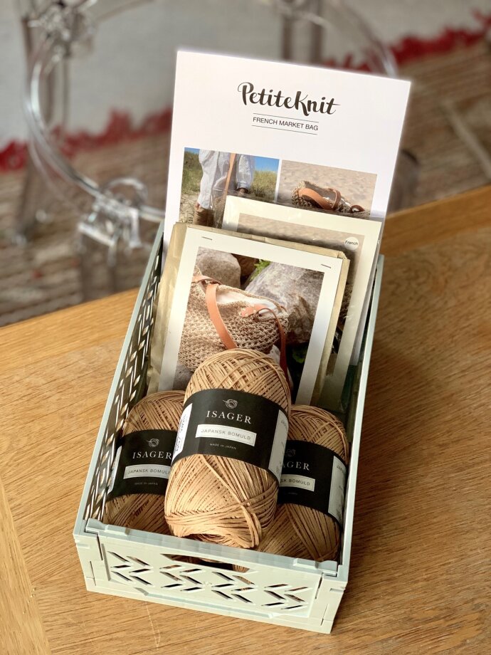 PETITEKNIT STRIKKEKIT 'French Market Bag'