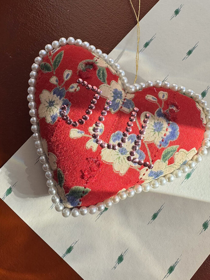 Sissel Edelbo - SISSEL EDELBO - Pearl Heart Ornament Sissel Edelbo - SISSEL EDELBO - Pearl Heart Ornament